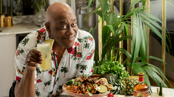 Ainsley's Chicken Skewers & Duppy Colada